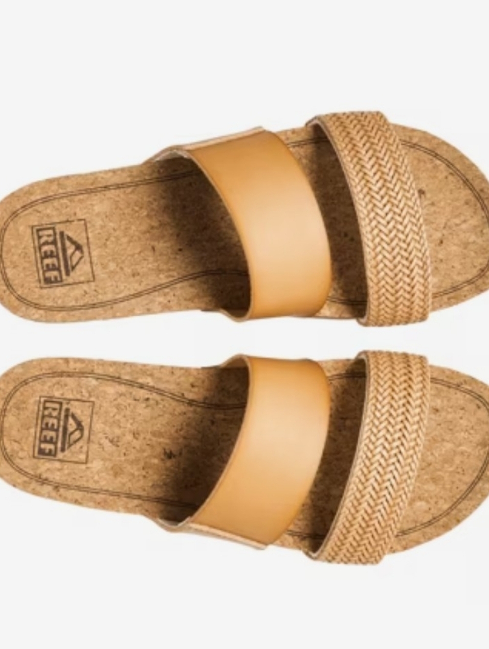 Reef Women's Dual-Strap Slide Sandals in Mustard